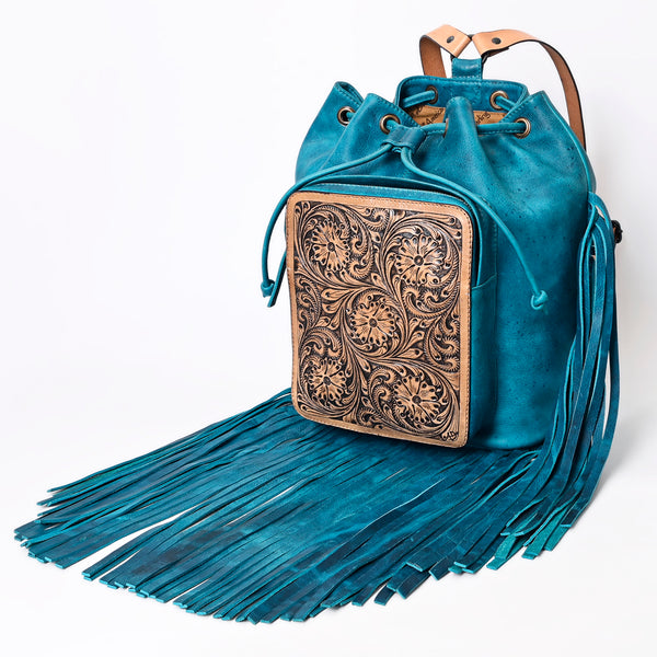 American Darling Backpack Hand Tooled Genuine Leather Western Women Bag Handbag Purse | for Laptop - Uhorse