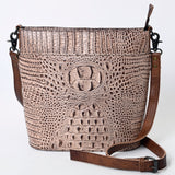 American Darling Crossbody Crocodile Embossed Genuine Leather Women Bag Western Handbag Purse