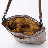 American Darling Crossbody Crocodile Embossed Genuine Leather Women Bag Western Handbag Purse