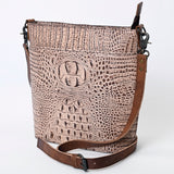 American Darling Crossbody Crocodile Embossed Genuine Leather Women Bag Western Handbag Purse