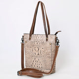 American Darling Tote Crocodile Embossed Genuine Leather Women Bag Western Handbag Purse