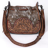 ADBG1144 American Darling Hobo Hand Tooled Hair-On Genuine Leather women bag western handbag purse