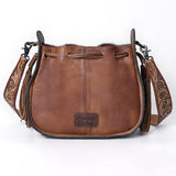 ADBG1144 American Darling Hobo Hand Tooled Hair-On Genuine Leather