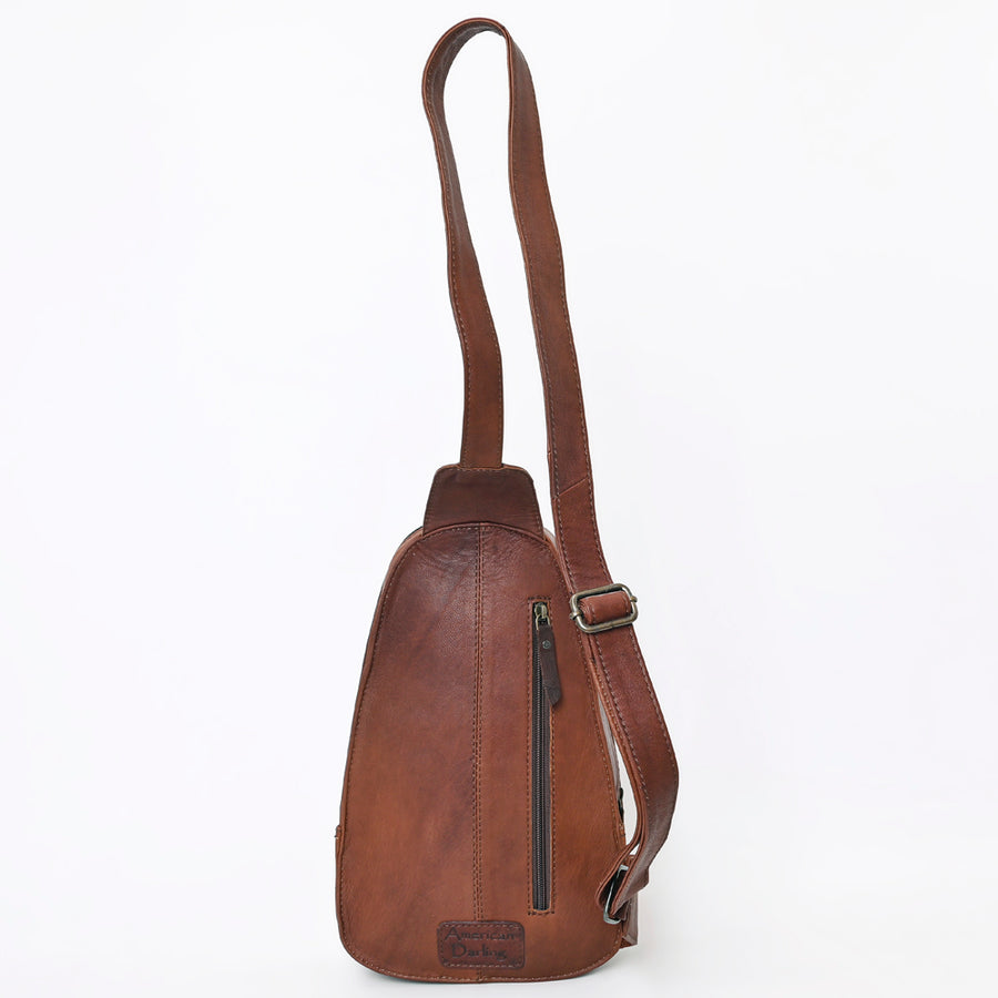 American Darling Sling Hand Tooled Hair-On Genuine Leather Western Women Bag |Sling | for