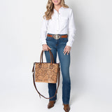 ADBG1147 American Darling Tote Hand Tooled Genuine Leather women bag