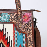 ADBG1149 American Darling Tote Hand Tooled Saddle Blanket Genuine