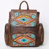 ADBG1150 American Darling Backpack Hand Tooled Saddle Blanket Genuine Leather women bag western handbag purse