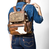 American Darling Backpack Hand Tooled Hair-onGenuine Leather women bag