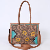 American Darling Tote Hand Tooled Genuine Leather women bag western handbag purse