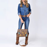 American Darling Tote Hand Tooled Genuine Leather women bag western
