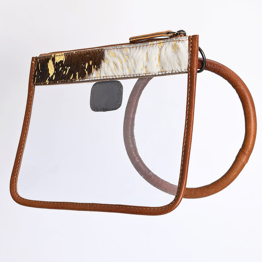 American Darling Cowhide Clear Bag | Western Wristlet Clutch - Uhorse