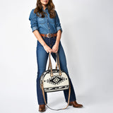 ADBG1161 American Darling Tote Saddle Blanket Genuine Leather women