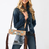 ADBG1163 American Darling Clear Bag Hand Tooled Genuine Leather women