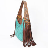 ADBG1164 American Darling Hobo Hand Tooled Crocodile embossed Genuine Leather women bag western handbag purse