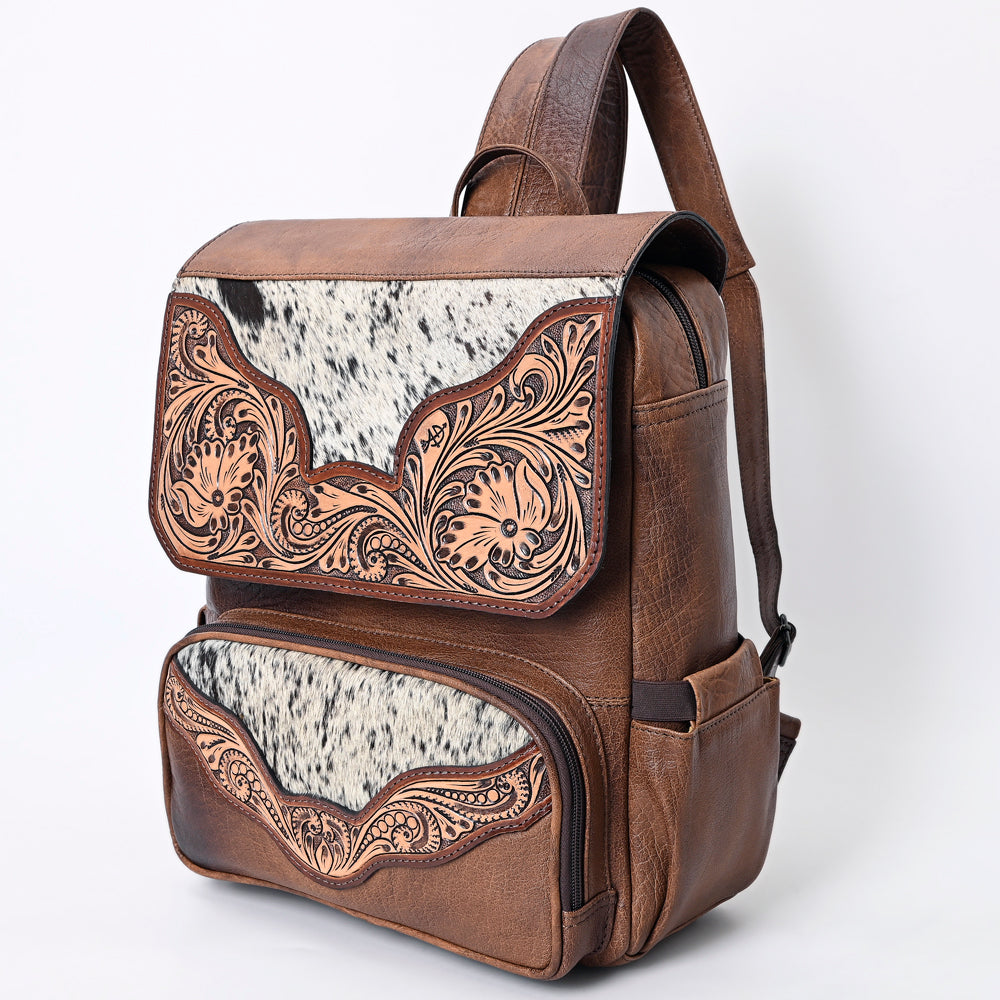 ADBG1165 American Darling Backpack Hand Tooled Hair-On Genuine
