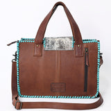 American Darling Western Tote Bag Handcrafted from Hair-On Cowhide & Genuine Leather | Concho Detail & Fringe