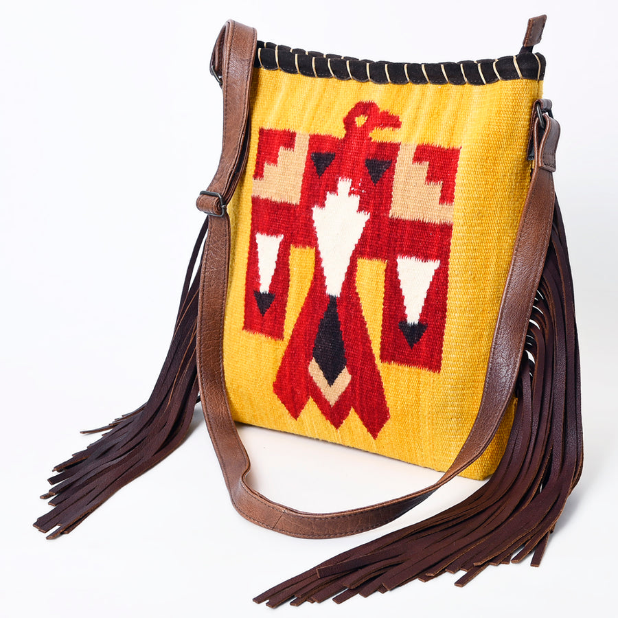 American Darling Saddle Blanket Fringe Crossbody Bag - Uhorse