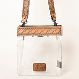 American Darling Clear Bag Hand Tooled Genuine Leather Western Women Bag Handbag Purse | Clear Bag for Women | Cute Clear Bag