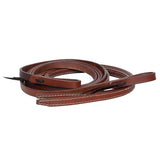 Hilason Western Horse American Leather Flat Reins Dark Brown