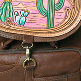 American Darling Backpack Hand Tooled Genuine Leather Western Women Bag | for Laptop School Purse Travel