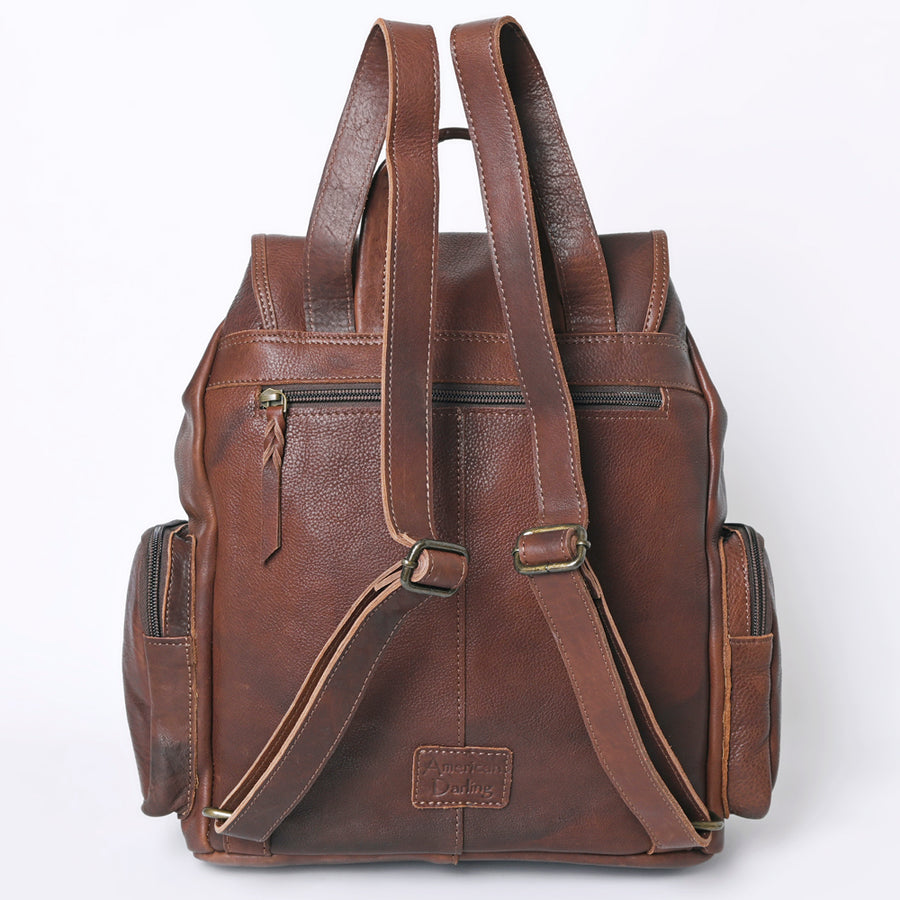 American Darling Backpack Hand Tooled Genuine Leather Western Women Bag | for Laptop School Purse Travel