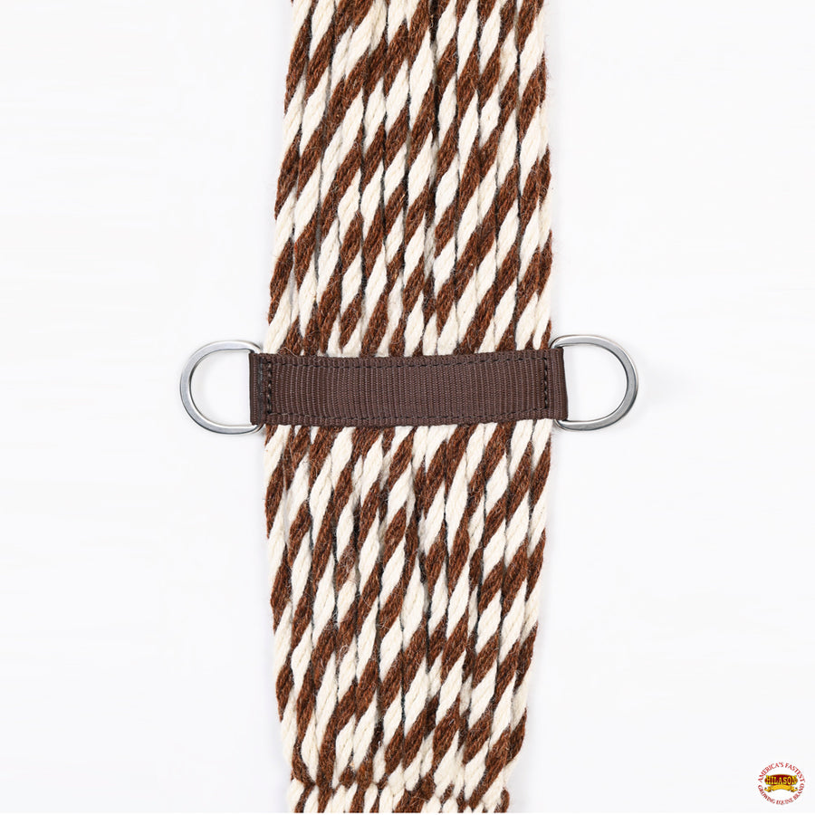 HILASON Horse Western 27 Strand Double Weave Two-Tone Roper Cinch Girth | Strap