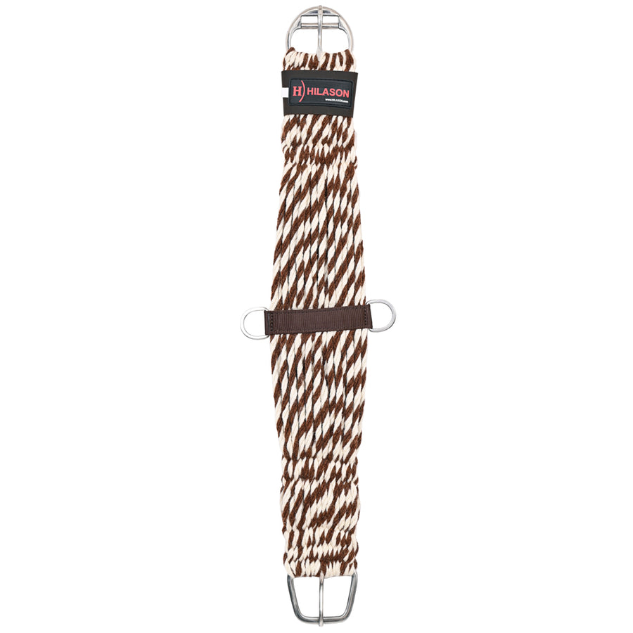 HILASON Horse Western 27 Strand Double Weave Two-Tone Roper Cinch Girth - Uhorse