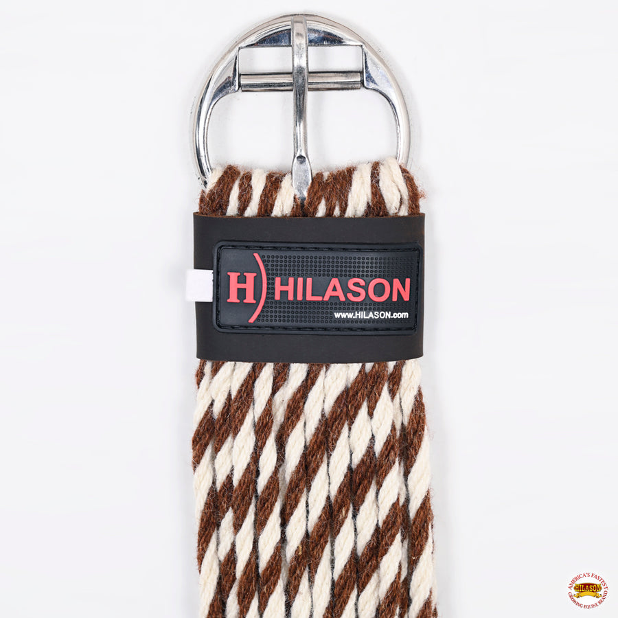 HILASON Horse Girth Western Wool 27 Strand Breathable Saddle Cinch Stainless Steel | Strap for Horses Back
