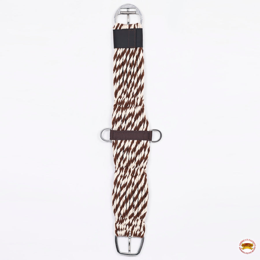 HILASON Horse Girth Western Wool 27 Strand Breathable Saddle Cinch Stainless Steel | Strap for Horses Back