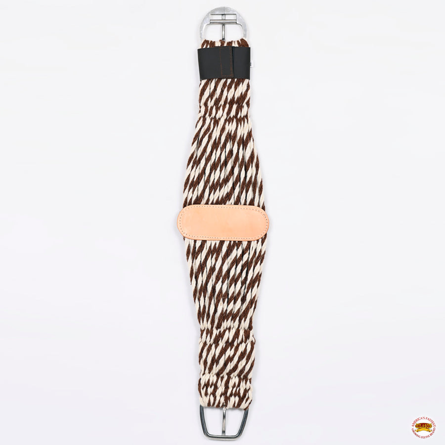 HILASON Horse Western 27 Strand Double Weave Two-Tone Roper Cinch | Girth Strap for Horses Back Saddle