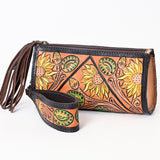 ADBGA342 American Darling Hand Tooled Genuine Leather Women Bag Western Handbag Purse