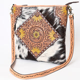 ADBGA343 American Darling Hand Tooled Hair On Genuine Leather Women Bag Western Handbag Purse