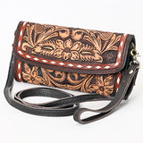 American Darling ADBGA359 Clutch Hand Tooled Genuine Leather Women Bag Western Handbag Purse