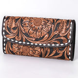 American Darling Wallet Hand Tooled Genuine Leather Women Bag W. by Hilason – Cowboy and equestrian accessories