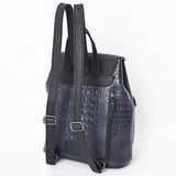 American Darling Backpack Crocodile Embossed Genuine Leather Women Bag
