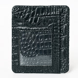 American Darling Card-Holder Crocodile Embossed Genuine Leather Women