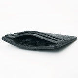 American Darling Card-Holder Crocodile Embossed Genuine Leather Women