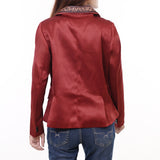 American Darling Genuine leather Hand tooled carved Women Blazer dress jacket | Vintage