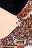 HILASON Western Horse Treeless Trail Barrel Saddle American Leather | for Horses