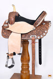 HILASON Western Horse Saddle American Leather Treeless Trail Barrel Racing