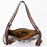 ADBGA376 American Darling Hand Tooled Hair On Genuine Leather Women Bag Western Handbag Purse