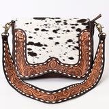 American Darling ADBGA377 Crossbody Hand Tooled Hair-On Genuine Leather Women Bag Western Handbag Purse