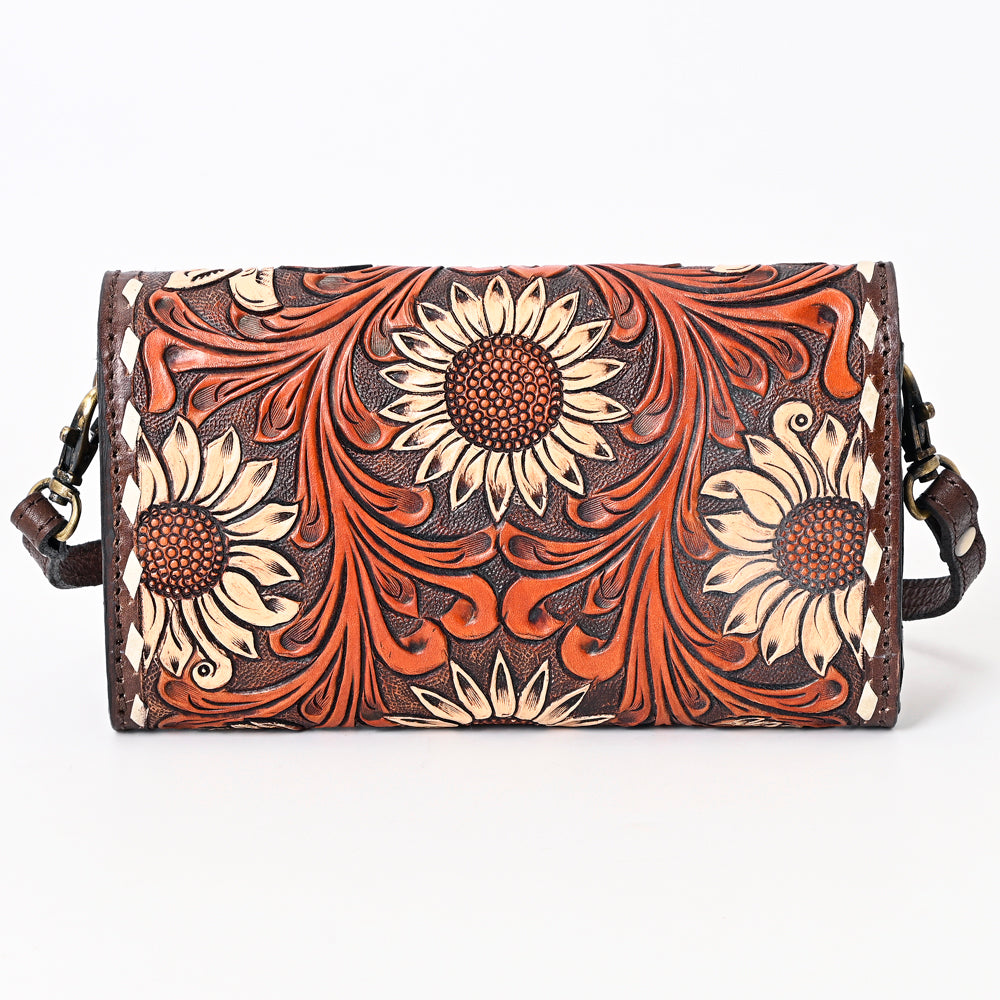 Voyage Floral Pure Leather Clutch for Women | January Leathers