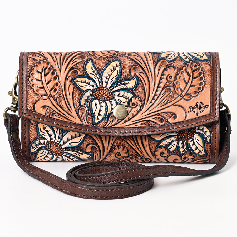 American Darling Clutch Hand Tooled Genuine Leather Western Women Bag Handbag Purse | Purses for Cute