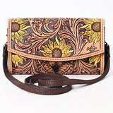 ADBGA382 American Darling Hand Tooled Genuine Leather Women Bag Western Handbag Purse