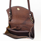 ADBGA384 American Darling Hand Tooled Hair On Genuine Leather Women Bag Western Handbag Purse