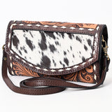 ADBGA384 American Darling Hand Tooled Hair On Genuine Leather Women Bag Western Handbag Purse