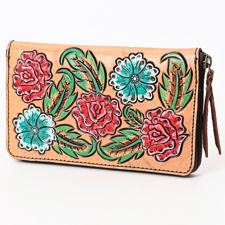 American Darling Clutch Hand Tooled Genuine Leather W. Women Bag by Hilason – Cowboy and equestrian accessories