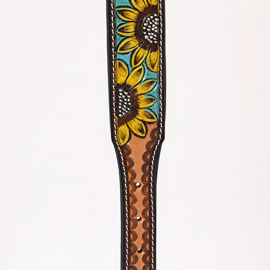 HILASON Western Genuine Leather Heavy Duty Hand Painted Dog Collar