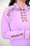 American Darling Velvet Women shirt dress Tunic Ladies girl Top